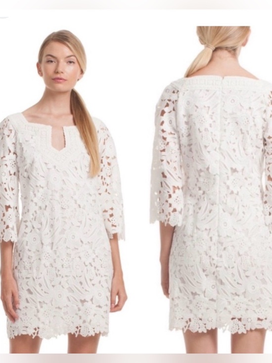 Dresses & Skirts - Trina Turk White Lace Mini Sheath size 12